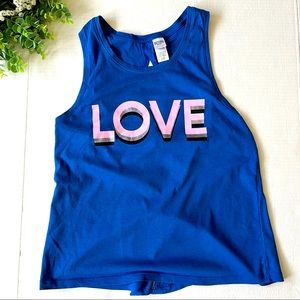 Victoria Sport Blue Athletic Tank Top - size small